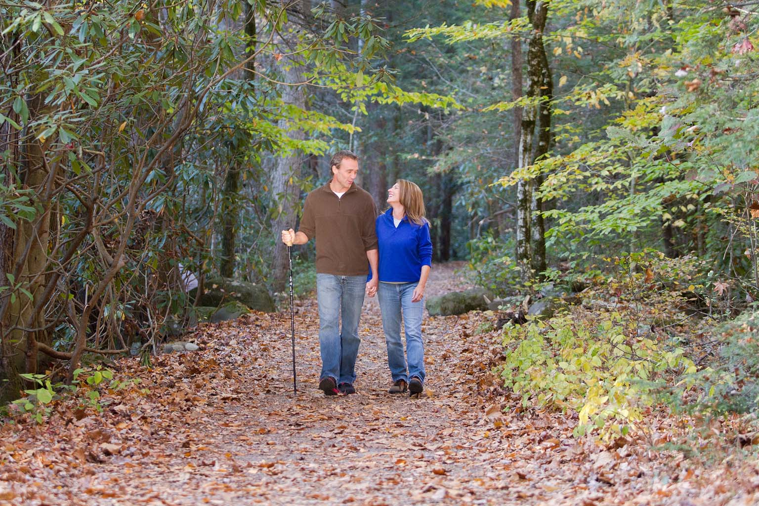 Couple Hiking in Gatlinburg